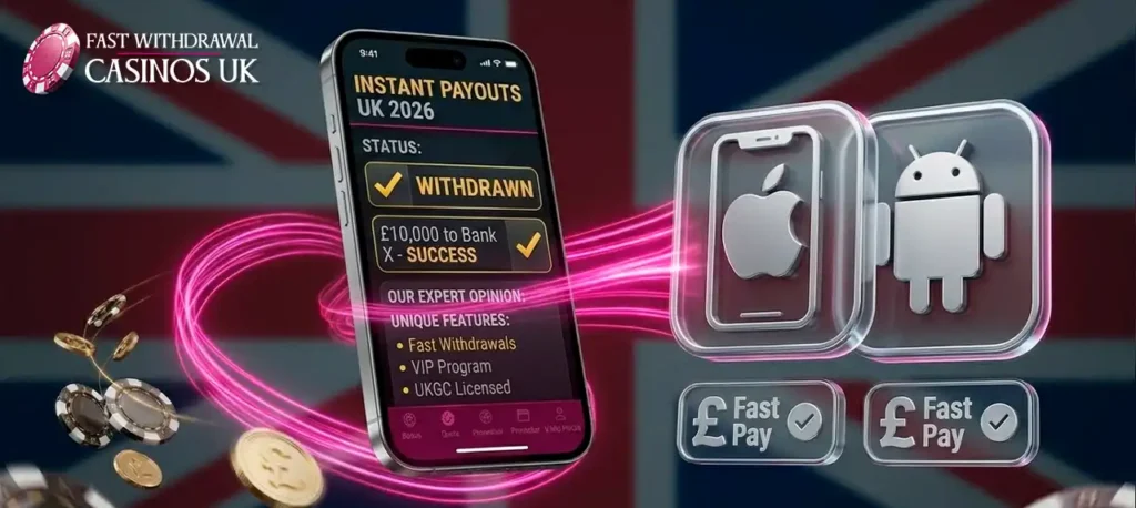 Best mobile casino apps with fast withdrawal for iOS and Android.