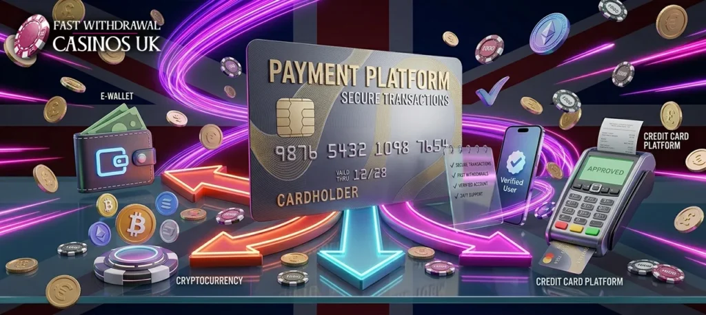 Other alternative fast payout methods including digital electronic wallets and crypto tokens.