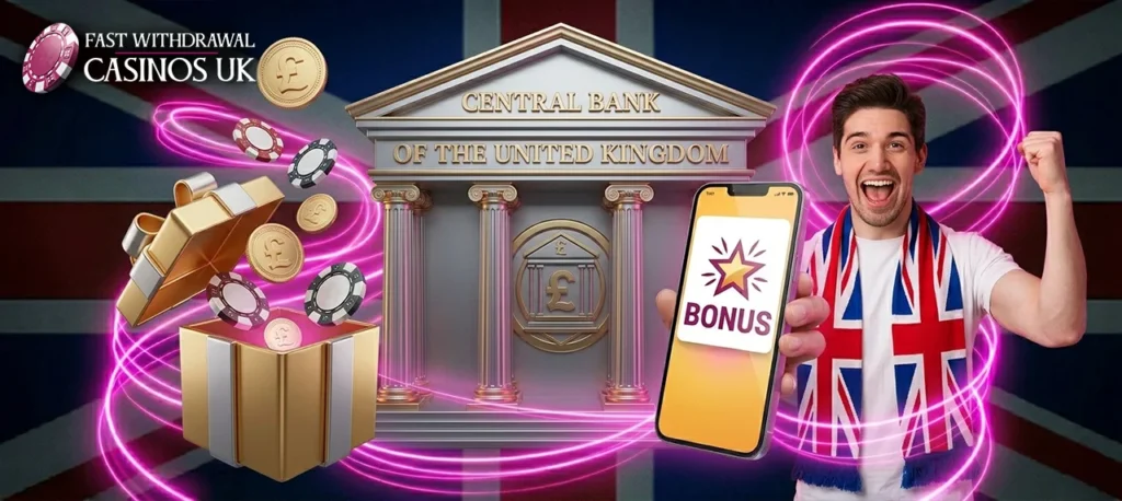 Promotional offers and rewards available for players using direct bank deposits.