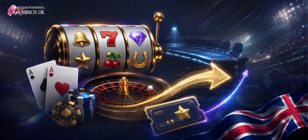 The best games for quick payouts are shown through slots, roulette, cards and instant rounds