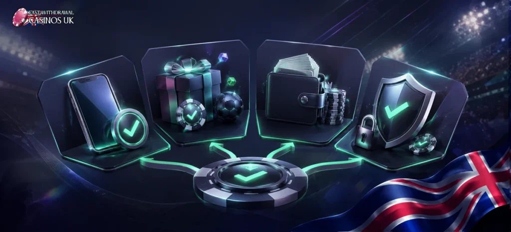 Choosing a casino by player type is shown through bonuses, safety, convenience and play style