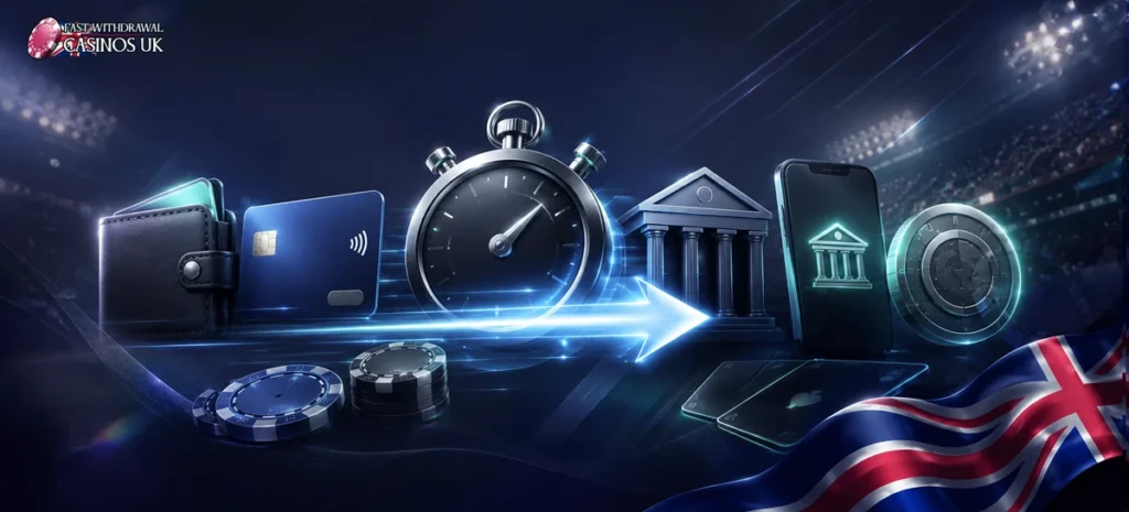 Fast UK casino payout methods are shown through wallets, cards and accelerated transfers